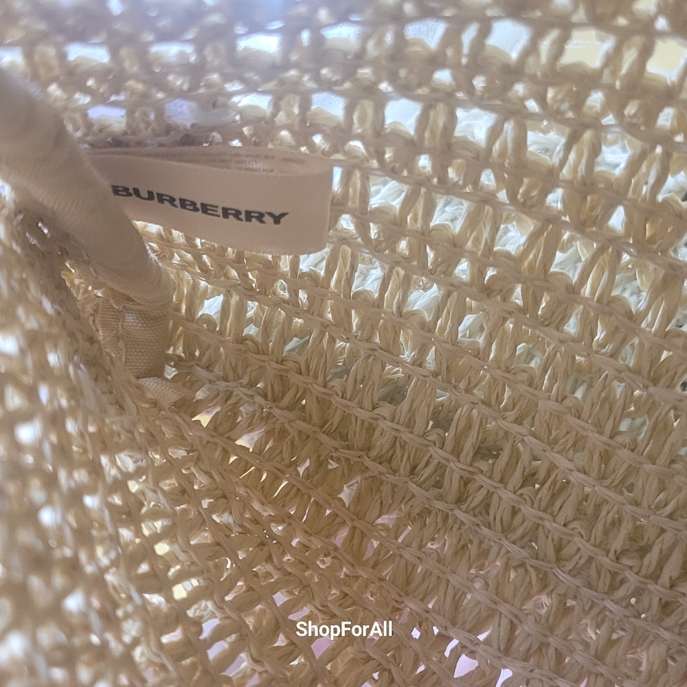 Burberry straw tote bag - Picture 4 of 8